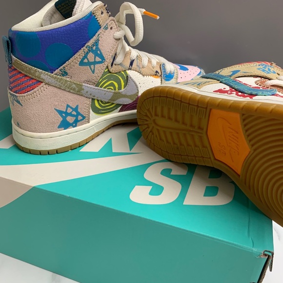 Nike SB Dunk High Thomas Campbell What The Dunk - Picture 5 of 9